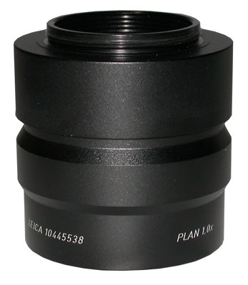 leica 10445538 plan 1x stereo microscope objective