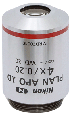Nikon CFI Plan Apo Lambda D 4x Objective