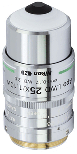 Nikon CFI75 Apo 25XC W Water Dipping Objective 420 - 1400 NM