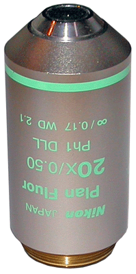 Nikon CFI Plan Fluor DLL 20x Phase Objective MRH10201