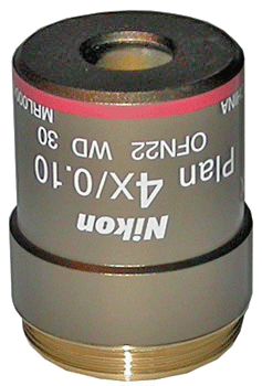 Nikon CFI Plan 4x Objective