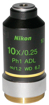 Nikon 10x PH1 ADL Phase Objective