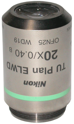 Nikon TU Plan ELWD 20x Objective