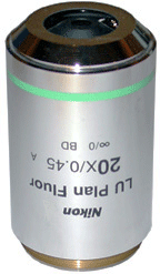 Nikon LU Plan Fluor 20X Brightfield Darkfield EPI Objective