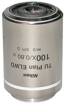 Nikon TU Plan ELWD 100X Brightfield Darkfield Objective