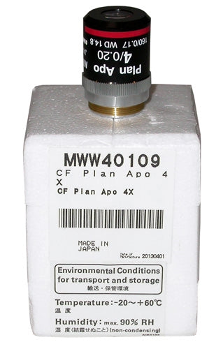 nikon plan apo 4x objective 160 tube length