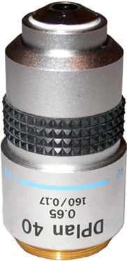 olympus d plan 40x microscope objective