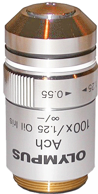 olympus 100x darkfield objective lens