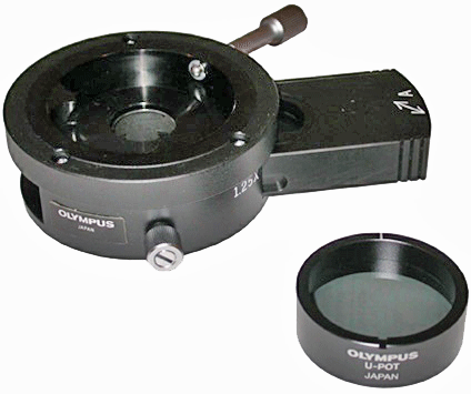 Olympus BH2-KPA analyzer and U-POT polarizer