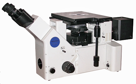 olympus GX51 inverted metallurgical microscope