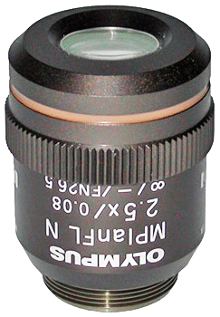 Olympus MPLANFL N 2.5x Reflected Light Objective