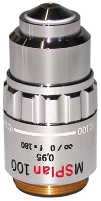 Olympus MSPLAN 100X Reflected Light Objective