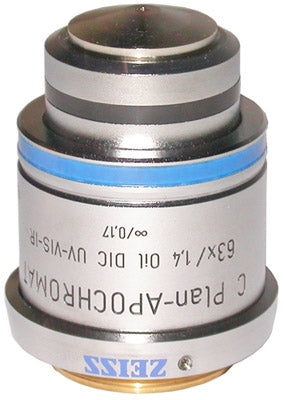 Zeiss Objective Plan-Apochromat 63x / 1.4 Oil DIC M27 (UV) VIS-IR Objective