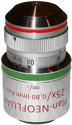 Zeiss Plan Neofluar 25x Multi-immersion Infinity Corrected Objective