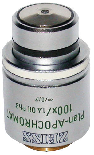 Zeiss Plan Apochromat 100X PH3 Phase Contrast Objective