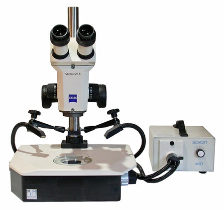 Zeiss SV6 Stereo Microscope with Transmitted and Reflected Light