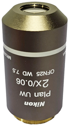 Nikon CFI Plan Achromat 2X Objective MRL00022