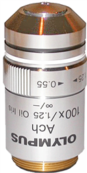 olympus 100x darkfield objective lens